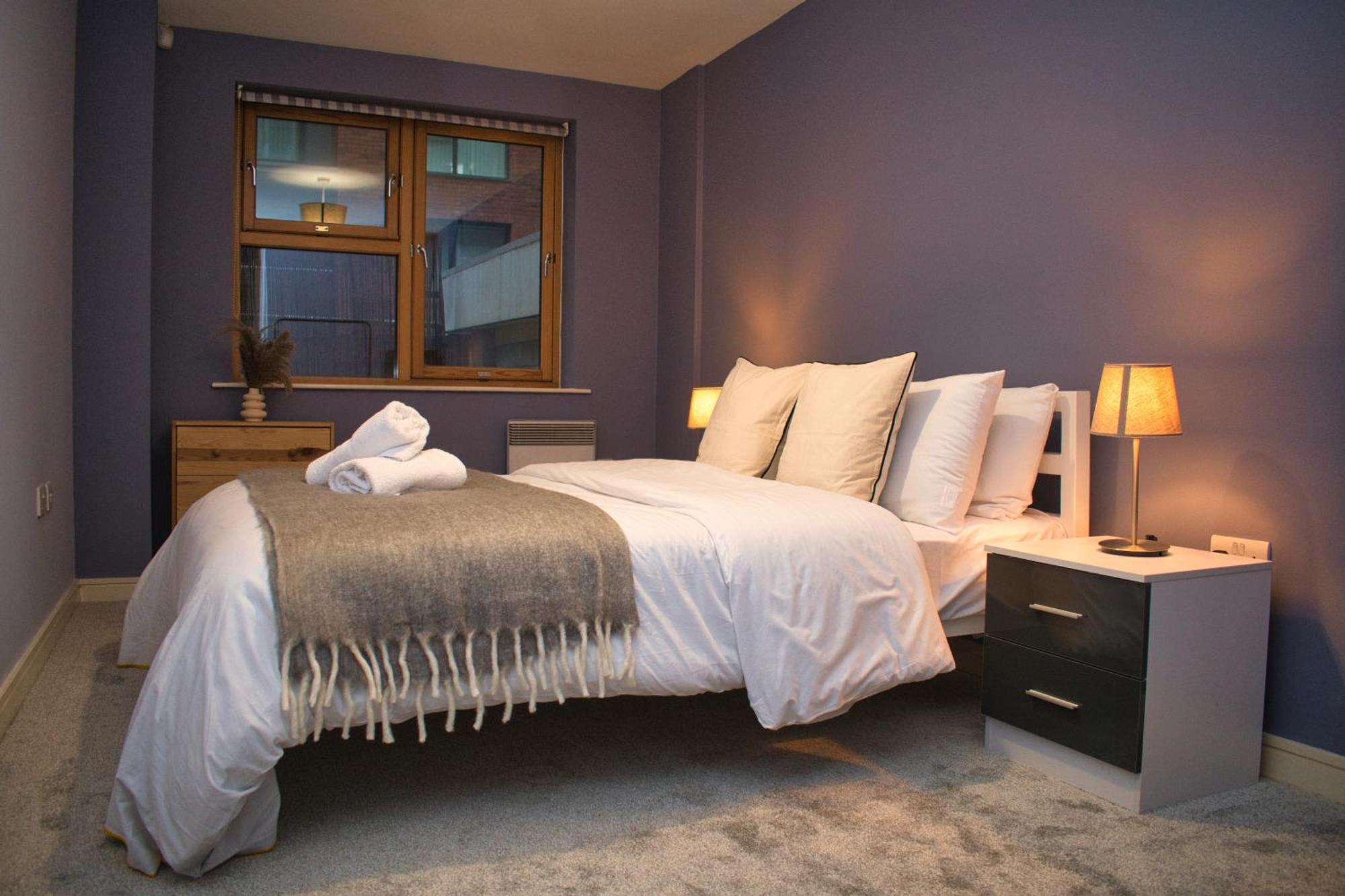 Spacious City Centre Apt - Free Parking - Ao Arena Mánchester Exterior foto