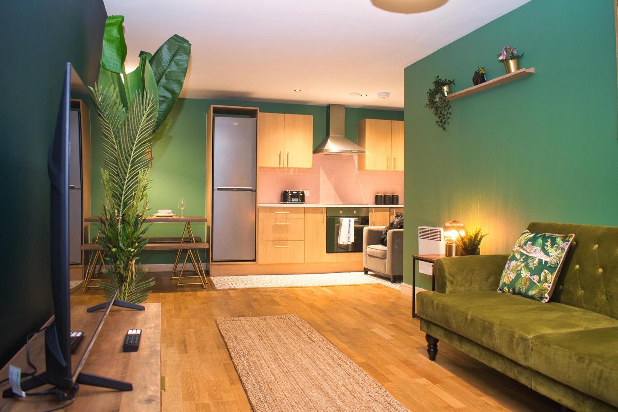 Spacious City Centre Apt - Free Parking - Ao Arena Mánchester Exterior foto