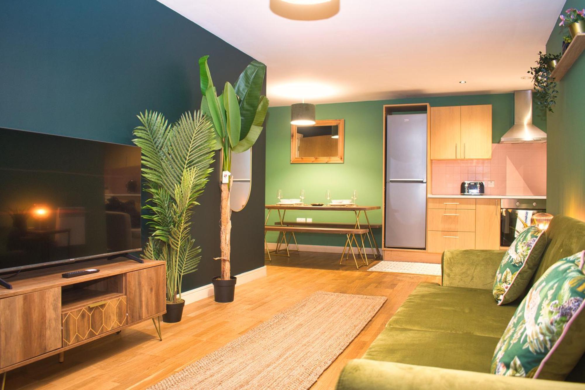 Spacious City Centre Apt - Free Parking - Ao Arena Mánchester Exterior foto